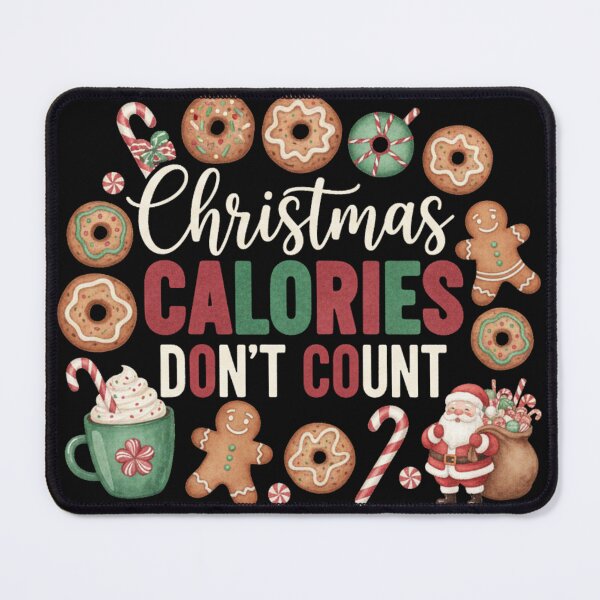 Item preview, Funny Christmas Calories Don't Count Holiday Festival designed and sold by CreazyCreator77.
