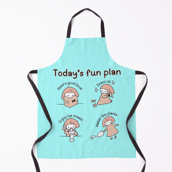 Item preview, Today’s Fun Plan – Cute Daily Routine Minimalist Illustration designed and sold by TheBeeKindSpace.