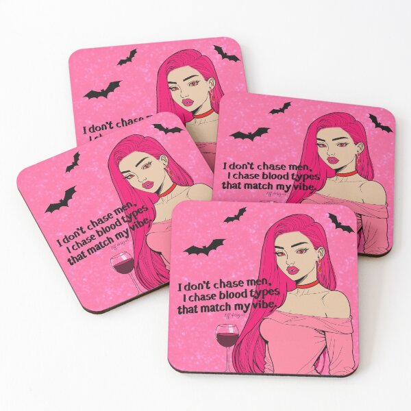 Item preview, I Don’t Chase Men, I Chase Blood Types That Match My Vibe – Vampire Quote Design designed and sold by effdesigns.