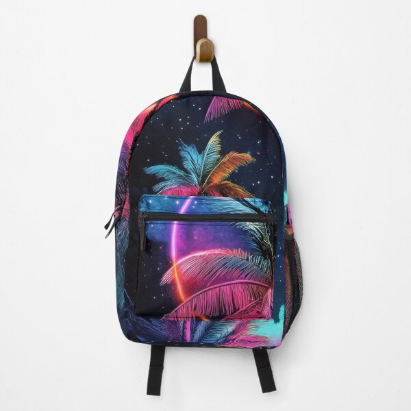 Item preview, Vibrant palms against a cosmic night designed and sold by anytka.