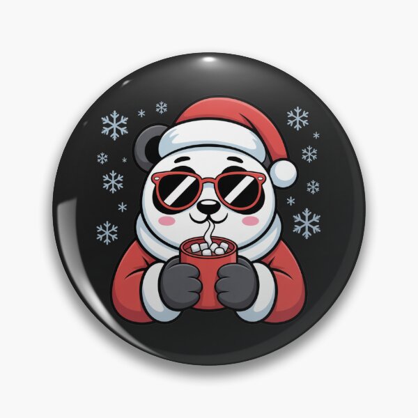Item preview, Chill Panda Claus Cute Kawaii Christmas Funny Holiday Art designed and sold by ColorSplash123.
