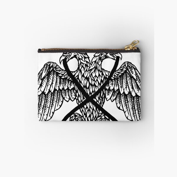 Item preview, Smiting eagle, Double headed eagle slaying serpent (Black line) designed and sold by Solistine-.