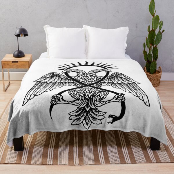 Item preview, Smiting eagle, Double headed eagle slaying serpent (Black line) designed and sold by Solistine-.