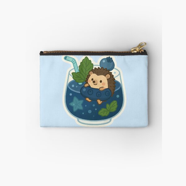 Artikelvorschau, Blaubeer-Mojito-Igel | Kawaii Cocktail Sticker entworfen und verkauft von Tiny Joy World.