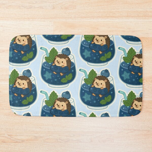 Artikelvorschau, Blaubeer-Mojito-Igel | Kawaii Cocktail Sticker entworfen und verkauft von Tiny Joy World.