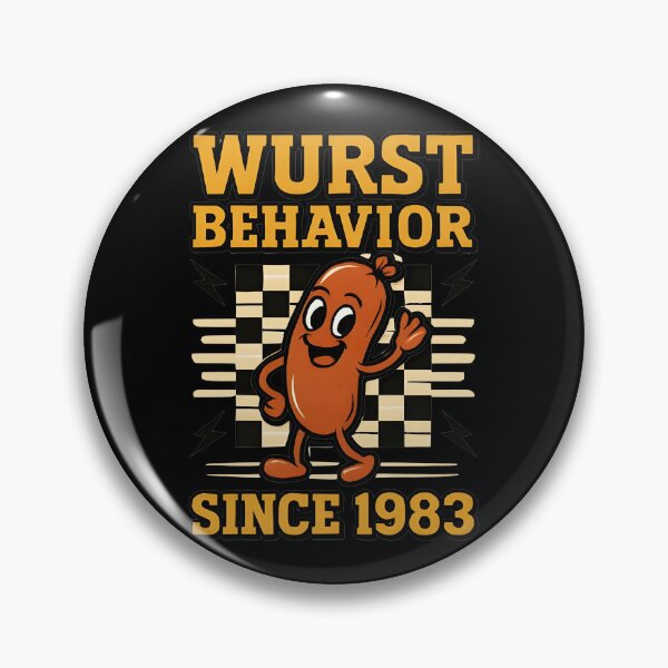 Item preview, Funny Wurst Behavior Birthday German Beer Bratwurst Since 1983 Oktoberfest's Design designed and sold by Dantin.