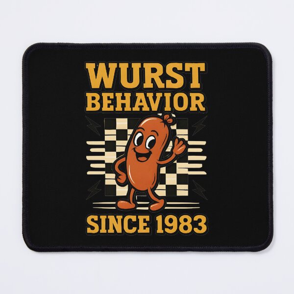 Item preview, Funny Wurst Behavior Birthday German Beer Bratwurst Since 1983 Oktoberfest's Design designed and sold by Dantin.