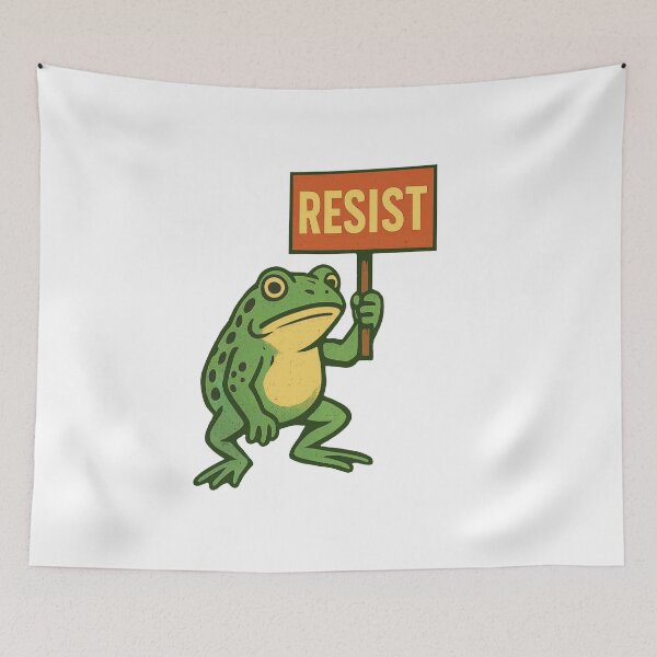 Item preview, Resilient Frog, Protest for Change Design designed and sold by Ketsuruii shop.