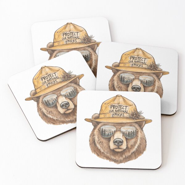 Item preview, Protect Our National Parks Bear Resist fascism Anti Trump Save The Environment Green Trees Climate Action designed and sold by HumansStuck12.