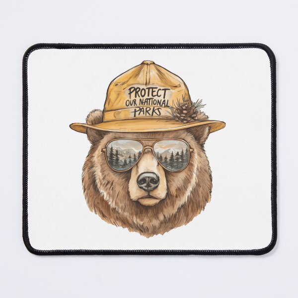 Item preview, Protect Our National Parks Bear Resist fascism Anti Trump Save The Environment Green Trees Climate Action designed and sold by HumansStuck12.