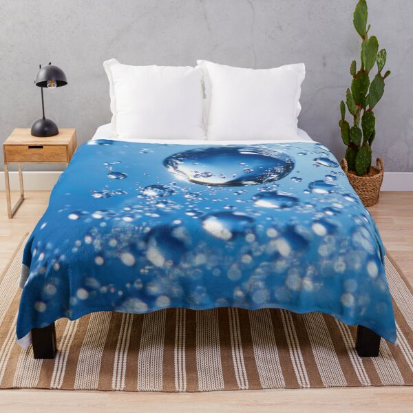 Item preview, Water droplets suspended in blue designed and sold by anytka.