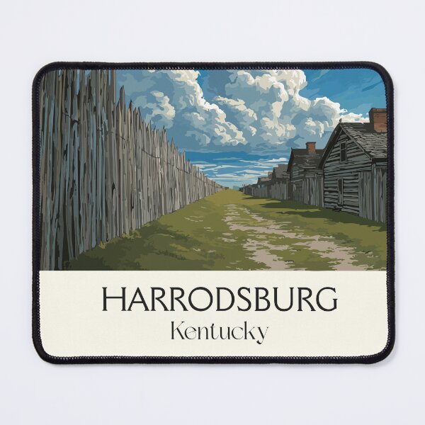 Item preview, Harrodsburg Kentucky Pioneer Fort | Historic Settlement Poster designed and sold by TuncGK.