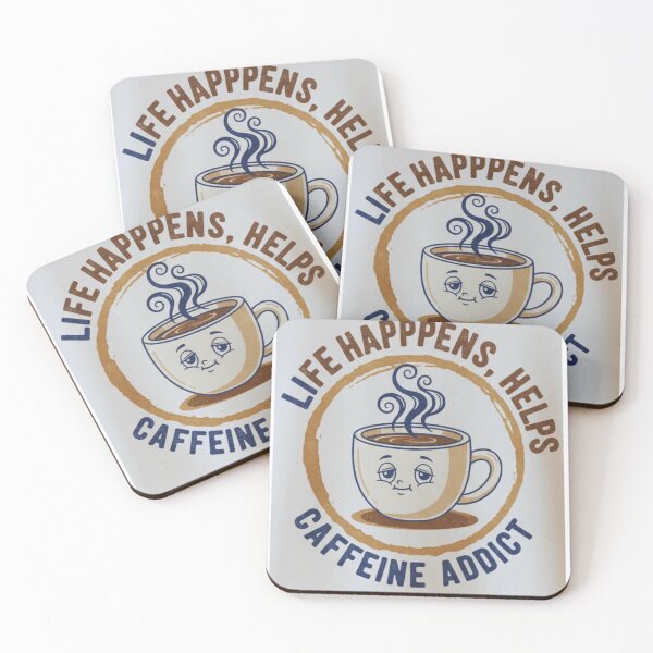 Item preview, Life Happens, Coffee Helps! designed and sold by CuteOasis.