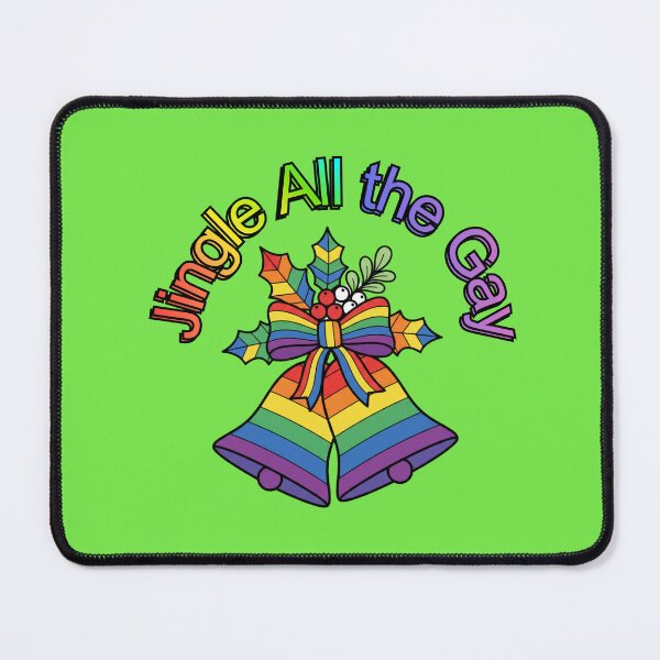 Item preview, Jingle All The Gay Funny LGBTQ Christmas Rainbow designed and sold by Sapphic-Charm.