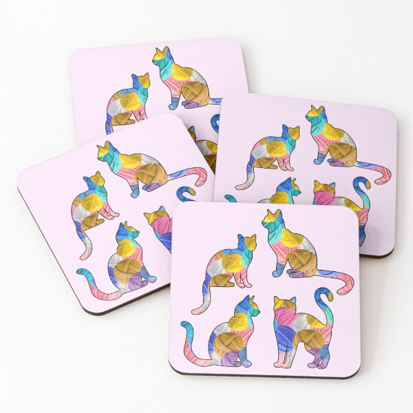 Item preview, Yarn Cats Illustration - Yarn Pattern Design designed and sold by TherezaDesign.
