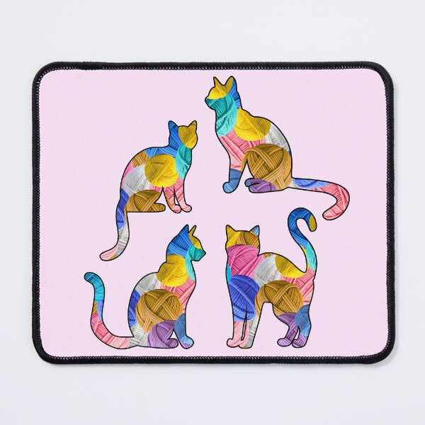 Item preview, Yarn Cats Illustration - Yarn Pattern Design designed and sold by TherezaDesign.