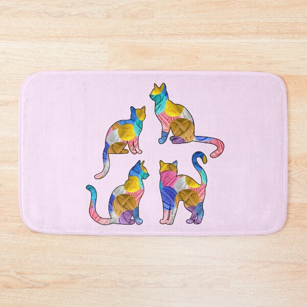 Item preview, Yarn Cats Illustration - Yarn Pattern Design designed and sold by TherezaDesign.