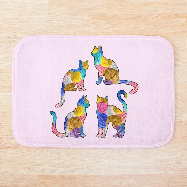 Item preview, Yarn Cats Illustration - Yarn Pattern Design designed and sold by TherezaDesign.