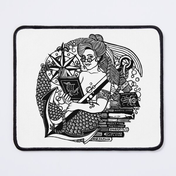 Item preview, The Well-Read Mermaid designed and sold by NedBustard.