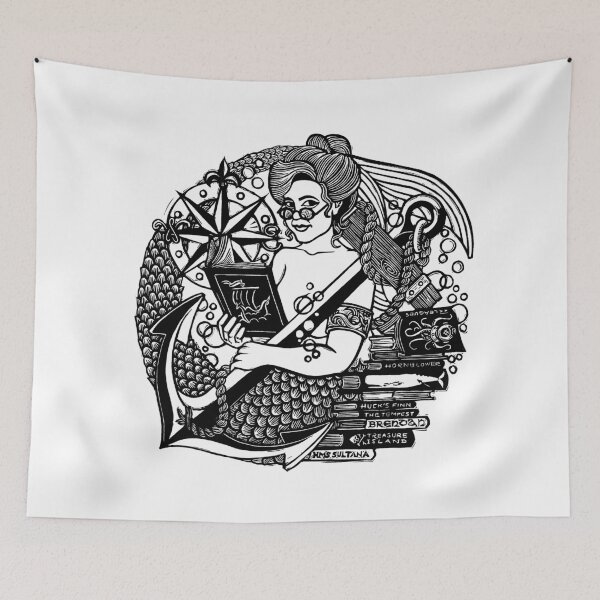 Item preview, The Well-Read Mermaid designed and sold by NedBustard.