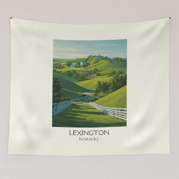 Item preview, Lexington Kentucky Horse Country | Rolling Hills Poster designed and sold by TuncGK.