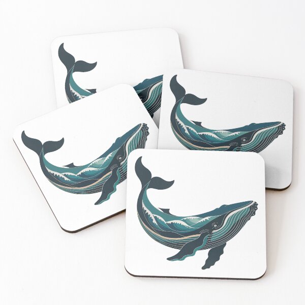 Item preview, Bathymetry Map Inside Whale • Outline Ocean Chart designed and sold by Blok45.