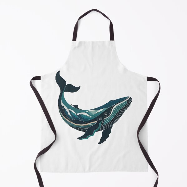 Item preview, Bathymetry Map Inside Whale • Outline Ocean Chart designed and sold by Blok45.