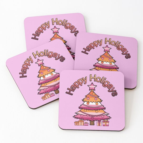 Item preview, Happy Holigays Funny Lesbian Christmas Design designed and sold by Sapphic-Charm.