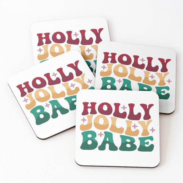 Item preview, Holly Jolly Babe – Retro Groovy Christmas designed and sold by QuietBloom80.