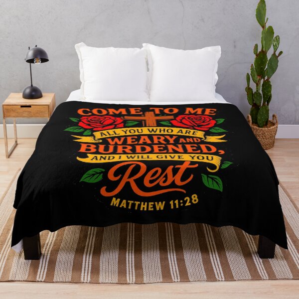 Item preview, Matthew 11:28 Come To Me All You Who Are Weary And Burdened designed and sold by plushism.