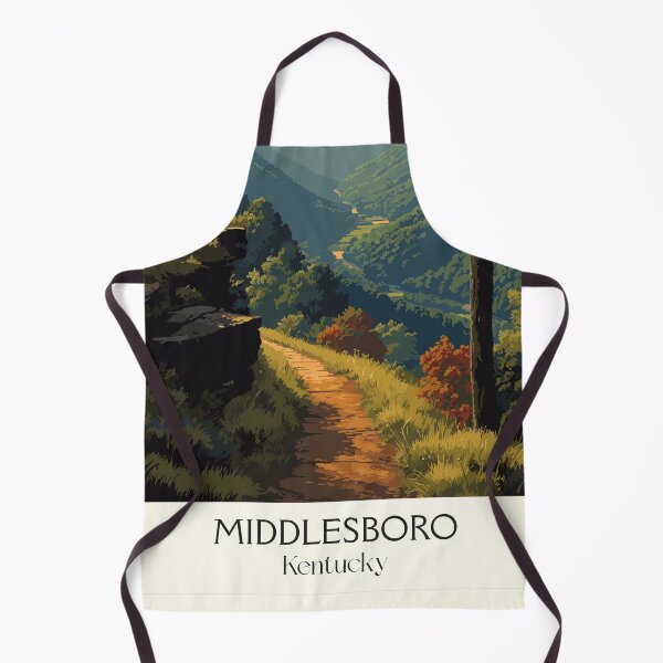 Item preview, Middlesboro Kentucky Crater Town | Mountain Path Poster designed and sold by TuncGK.