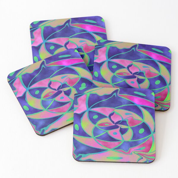 Item preview, Neon spiral of flowing shapes designed and sold by Sigtrix.