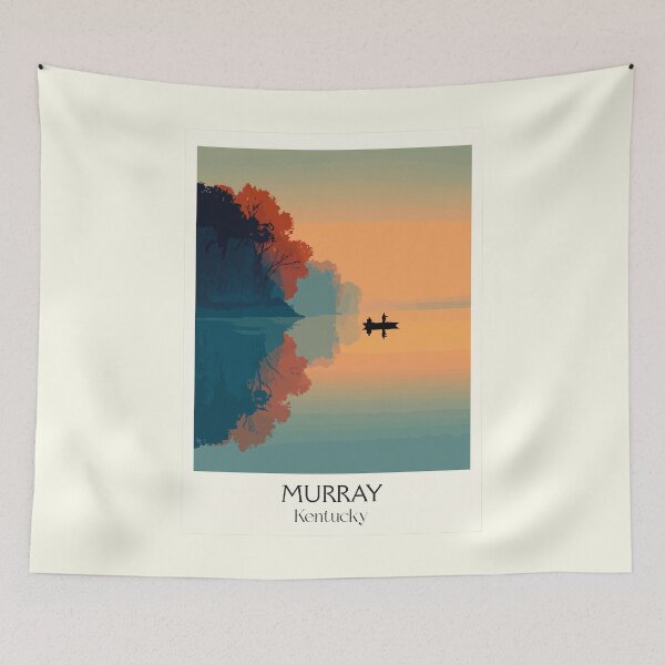Item preview, Murray Kentucky Lake Sunset | Minimalist Kayak Poster designed and sold by TuncGK.