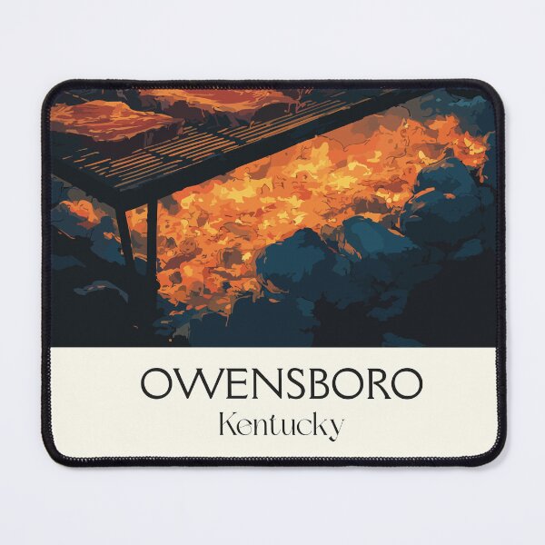 Item preview, Owensboro Kentucky Barbecue | Smoking Pit Poster designed and sold by TuncGK.