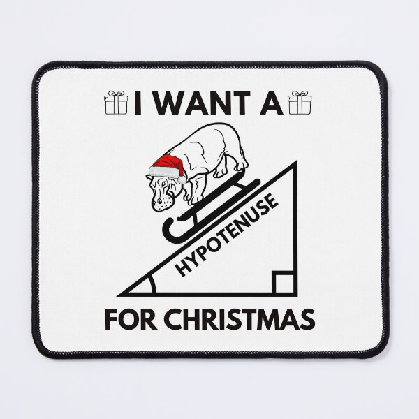 Item preview, I Want A Hypotenuse For Christmas - Ugly Christmas Sweater Mathematics, Math Holiday Party, Xmas Math, Math Nerd Christmas, Math Ugly Christmas Sweater designed and sold by jadedscientist.