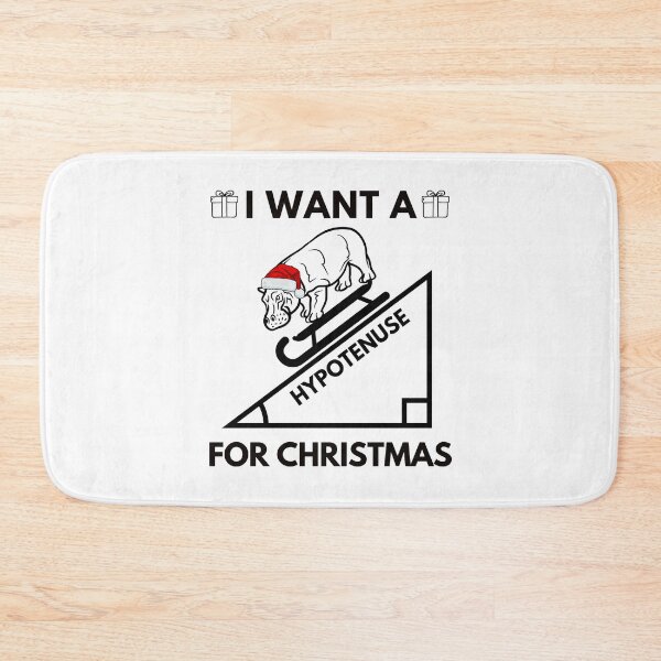 Item preview, I Want A Hypotenuse For Christmas - Ugly Christmas Sweater Mathematics, Math Holiday Party, Xmas Math, Math Nerd Christmas, Math Ugly Christmas Sweater designed and sold by jadedscientist.