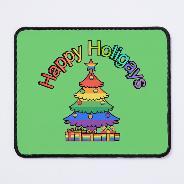 Item preview, Happy Holigays Funny LGBTQ Rainbow Christmas Design designed and sold by Sapphic-Charm.