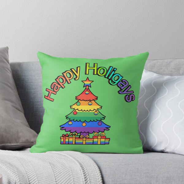 Item preview, Happy Holigays Funny LGBTQ Rainbow Christmas Design designed and sold by Sapphic-Charm.