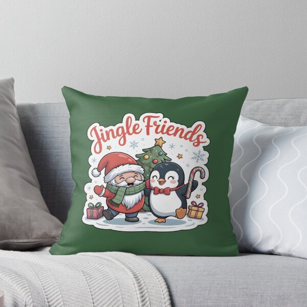 Item preview, Christmas Gnomes Sticker Jingle Friends Gnome & Penguin Dance Holiday Art designed and sold by Nuist25.