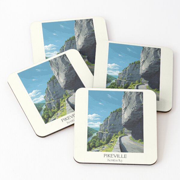 Item preview, Pikeville Kentucky Mountain Cut | Roadway Engineering Poster designed and sold by TuncGK.