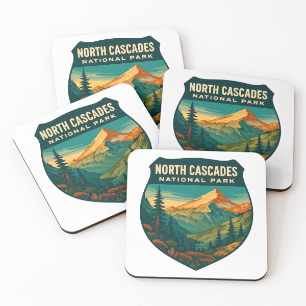 Item preview, North Cascades National Park Retro Sticker designed and sold by Ismeal Von.