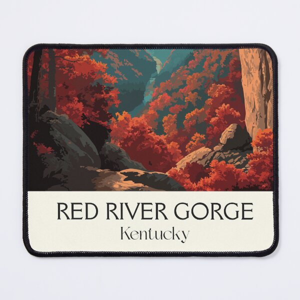 Item preview, Red River Gorge Kentucky | Autumn Sandstone Arch Poster designed and sold by TuncGK.