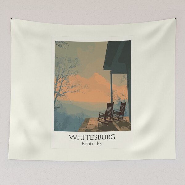 Item preview, Whitesburg Kentucky Porch Life | Appalachian Town Poster designed and sold by TuncGK.