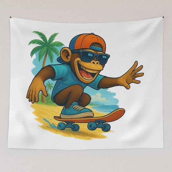Item preview, Skate Monkey - Beach designed and sold by RW-Art-Design.