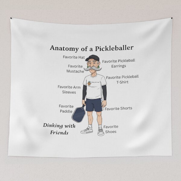 Item preview, Anatomy of a Picklerballer....Old Man "D" designed and sold by Picklenut1969.
