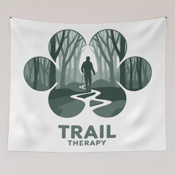 Item preview, Trail Therapy Hiking Shirt | Mental Health Nature Lover Gift designed and sold by HAFIZ-DP.