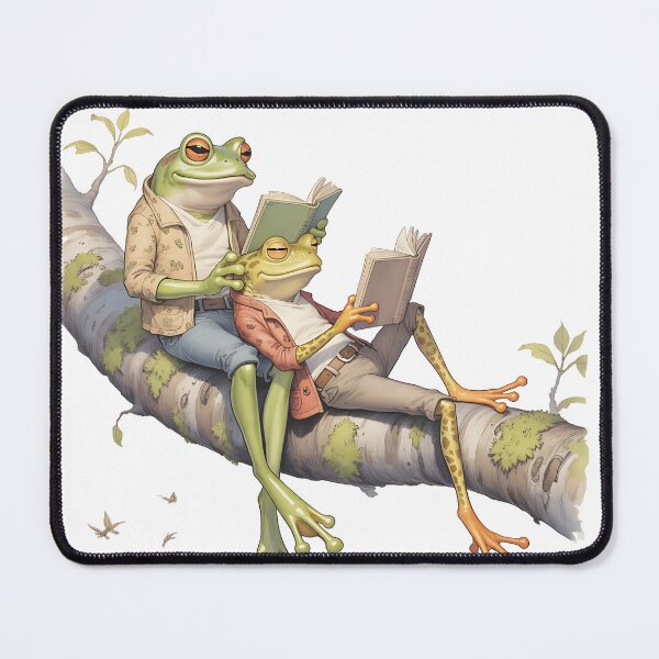 Item preview, Frog and Toad Reading in a Tree designed and sold by Tropical art.