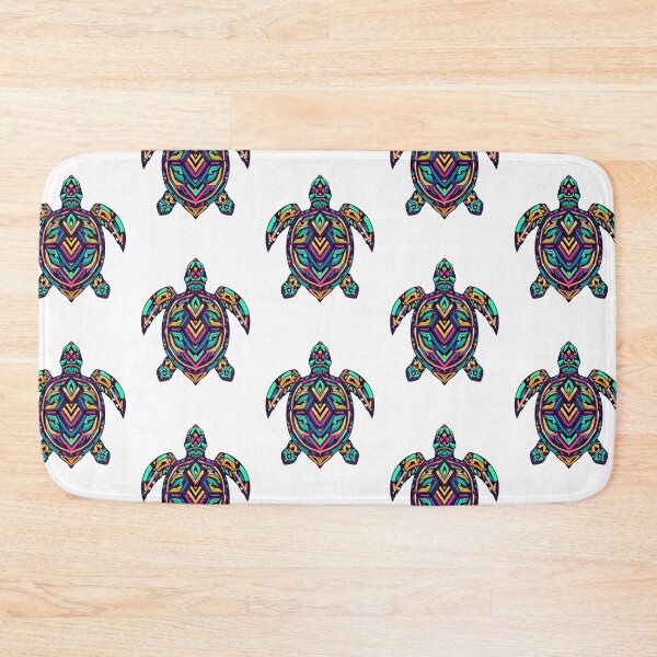 Item preview, Neon Tribal Turtle – Vibrant Ocean Spirit Design designed and sold by snoezelstudio.