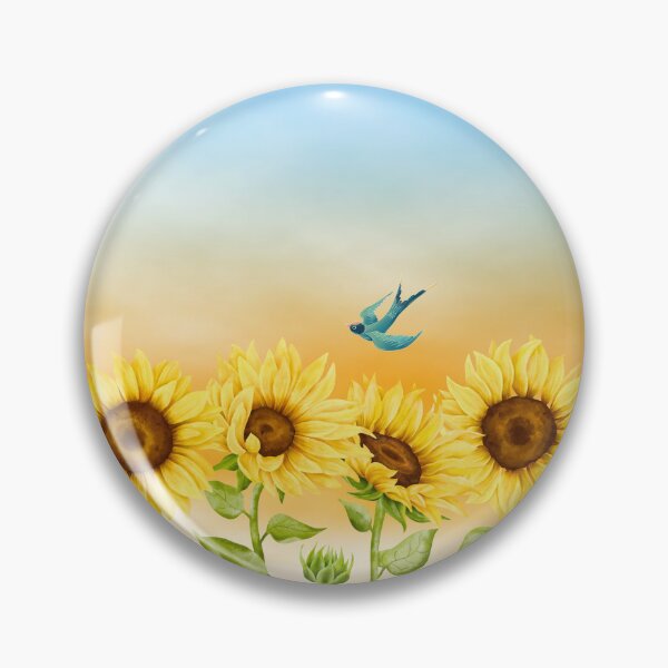 Item preview, Ukrainian theme design, sunflowers and sunset designed and sold by SofikoDesigns.
