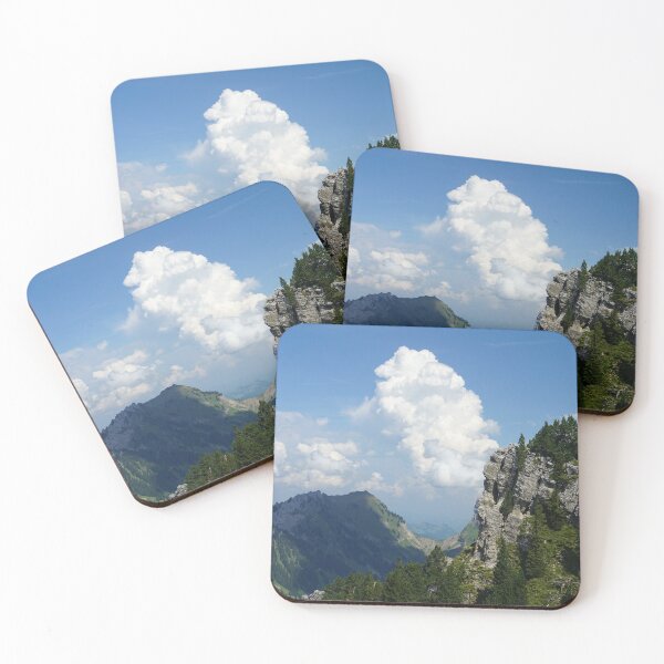 Item preview, Fluffy clouds Swiss Alps designed and sold by nikawanders.